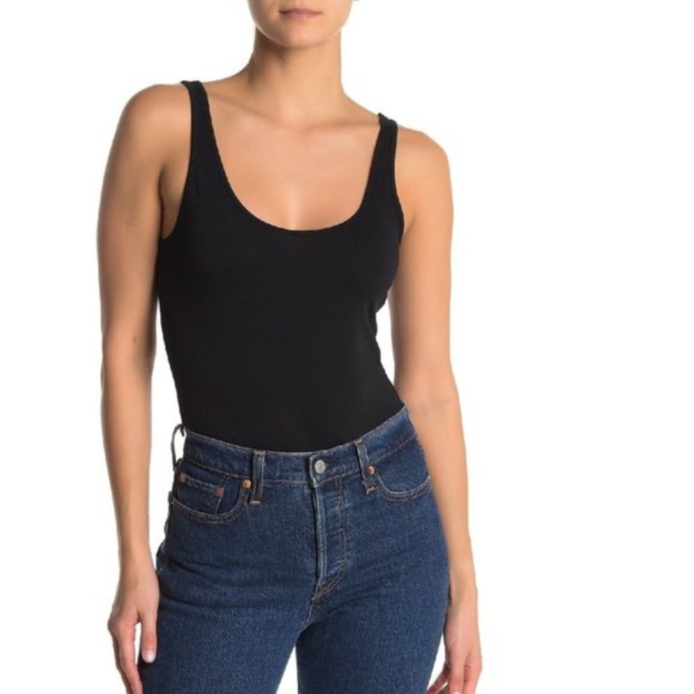 Abound Double Scoop Tank Thong Bodysuit